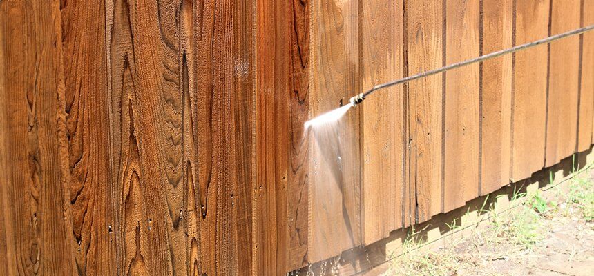 Pressure Wash and Seal Fence
